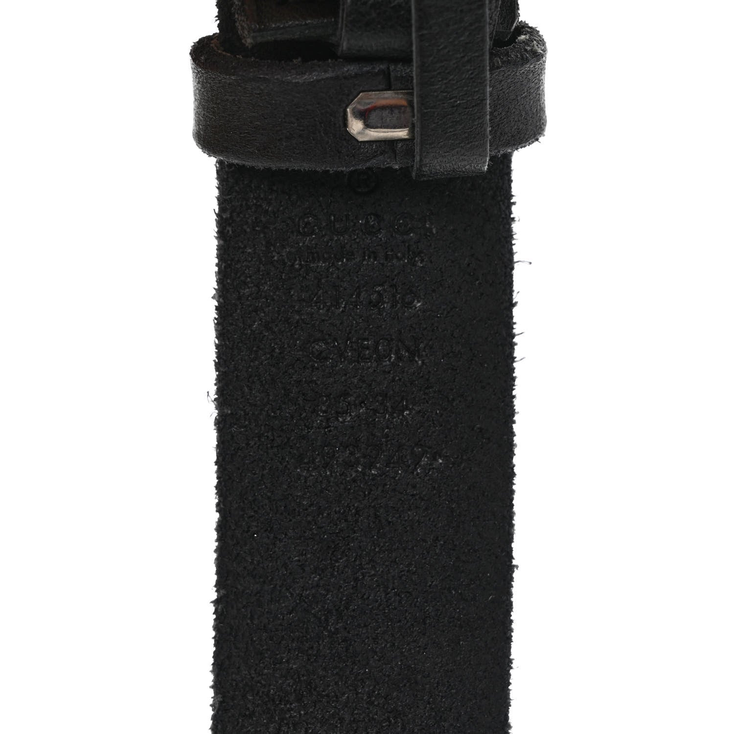 Gucci Faded Calfskin Double G 30mm Belt 85 34 Black 3 of 5
