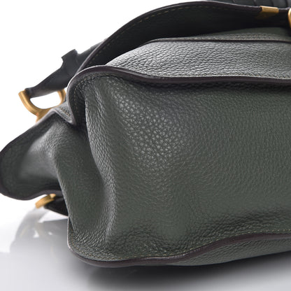 Chloe Calfskin Medium Marcie Satchel Midnight Green 9 of 10