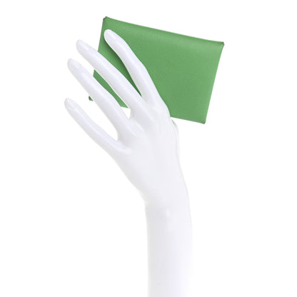 Hermes Epsom Calvi Duo Card Case Vert Comics 2 of 7