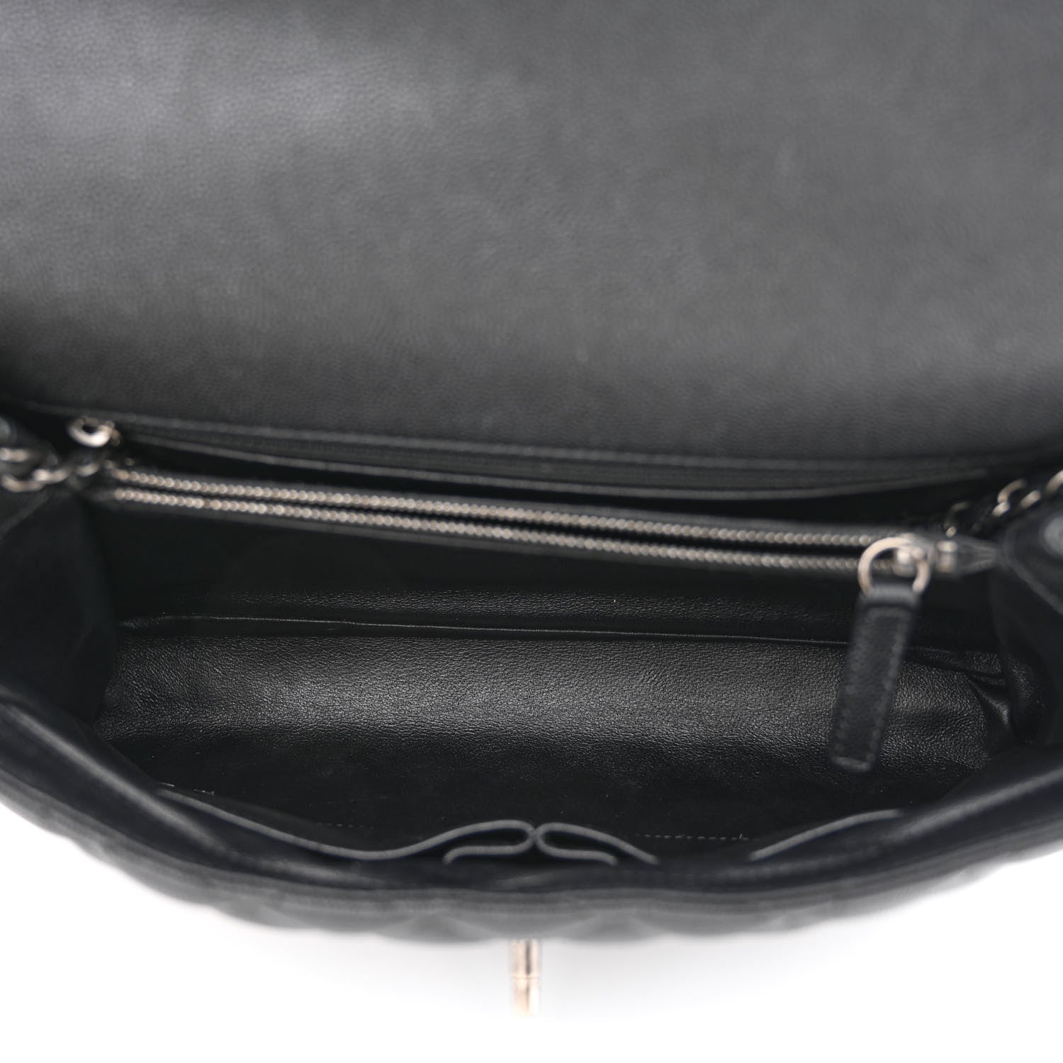 Chanel Caviar Lizard Quilted Medium Coco Handle Flap Black 5 of 11