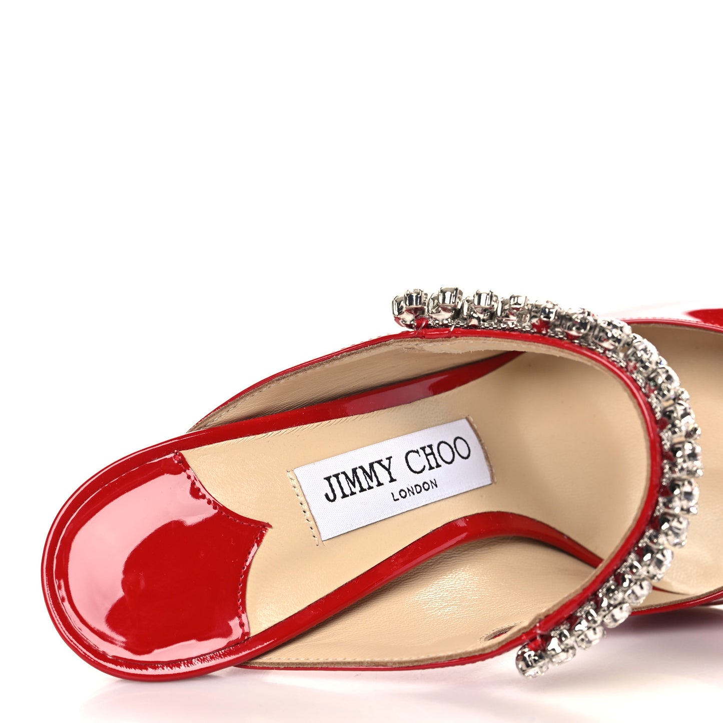 Patent Crystal Bing 100 Pumps 38.5 Red