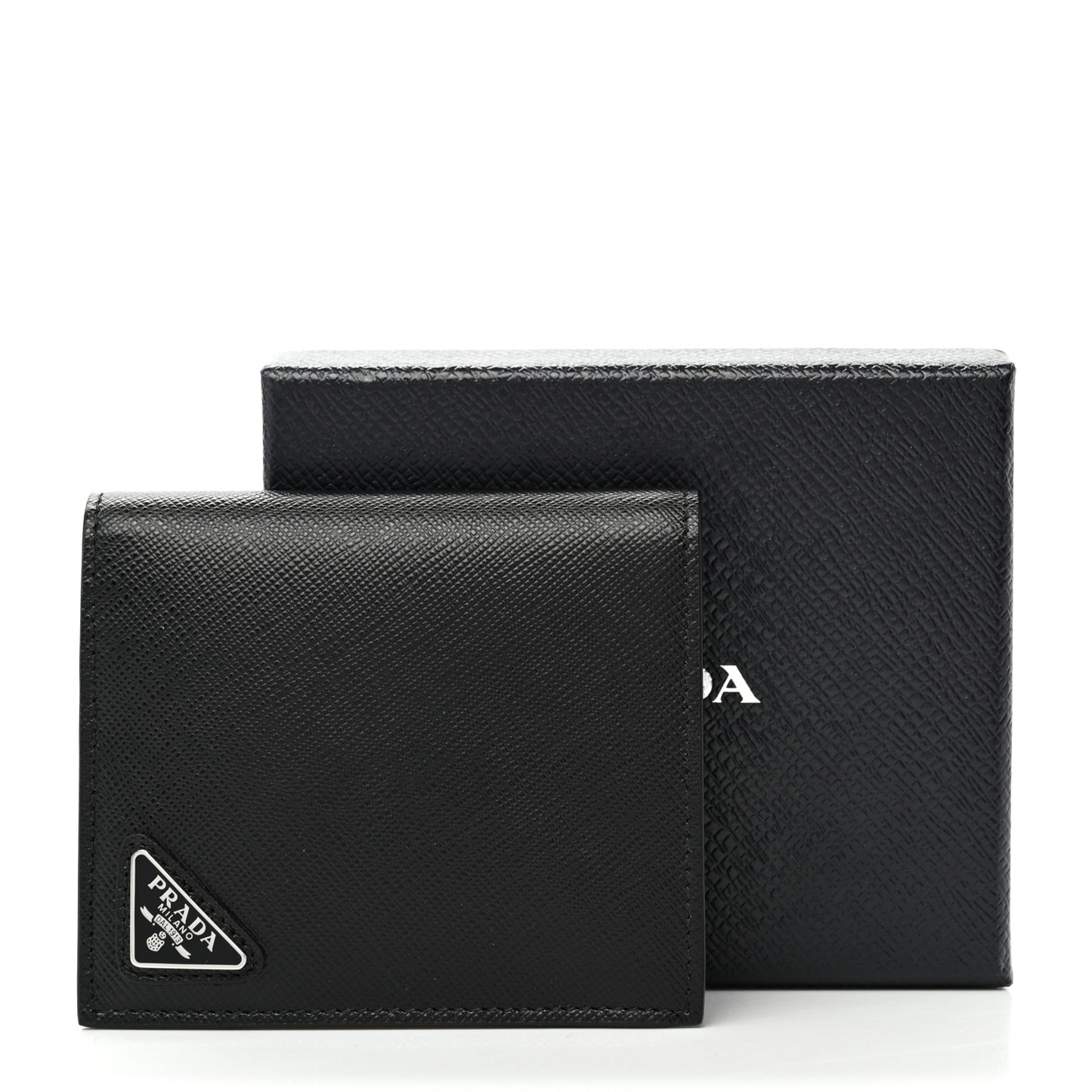 Saffiano Bi-Fold Wallet Black