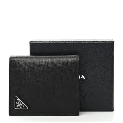 Prada Saffiano Bi-Fold Wallet Black 7 of 7