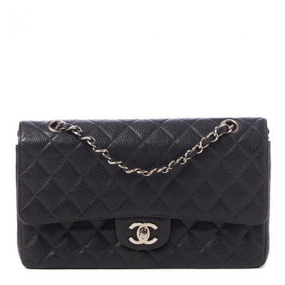 Chanel Caviar Quilted Medium Double Flap Black 1 of 9