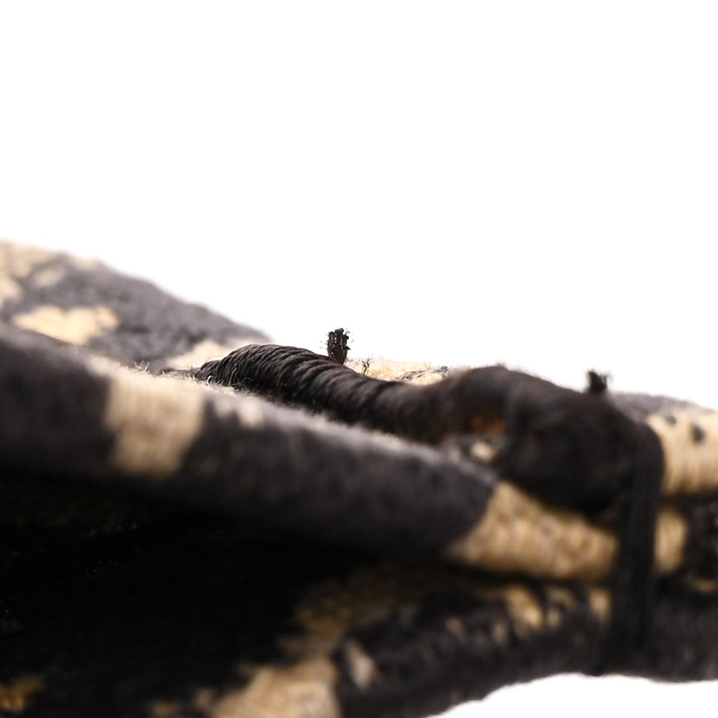 Canvas Mizza Embroidered Medium Leopard Book Tote Beige