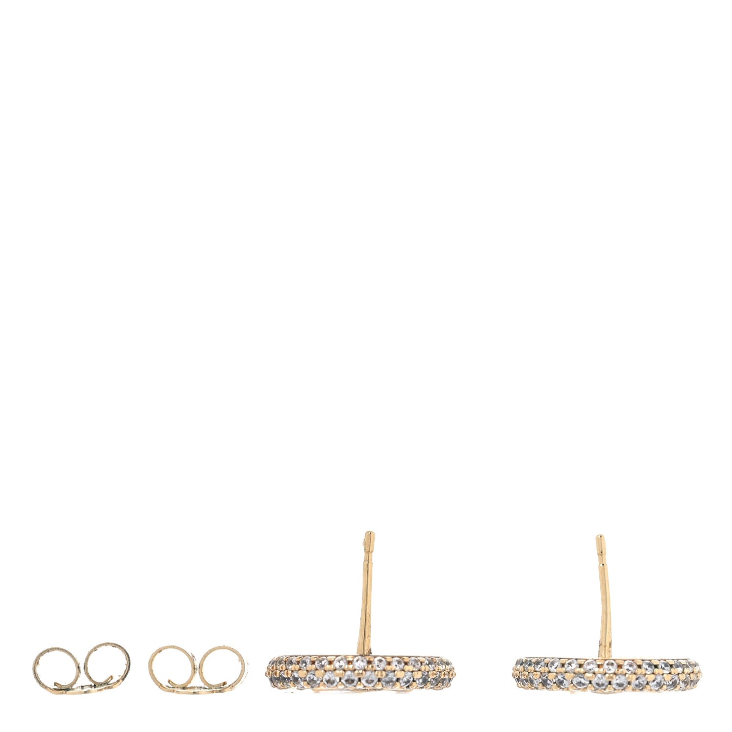 Metal Crystal Louise By Night Earrings Gold