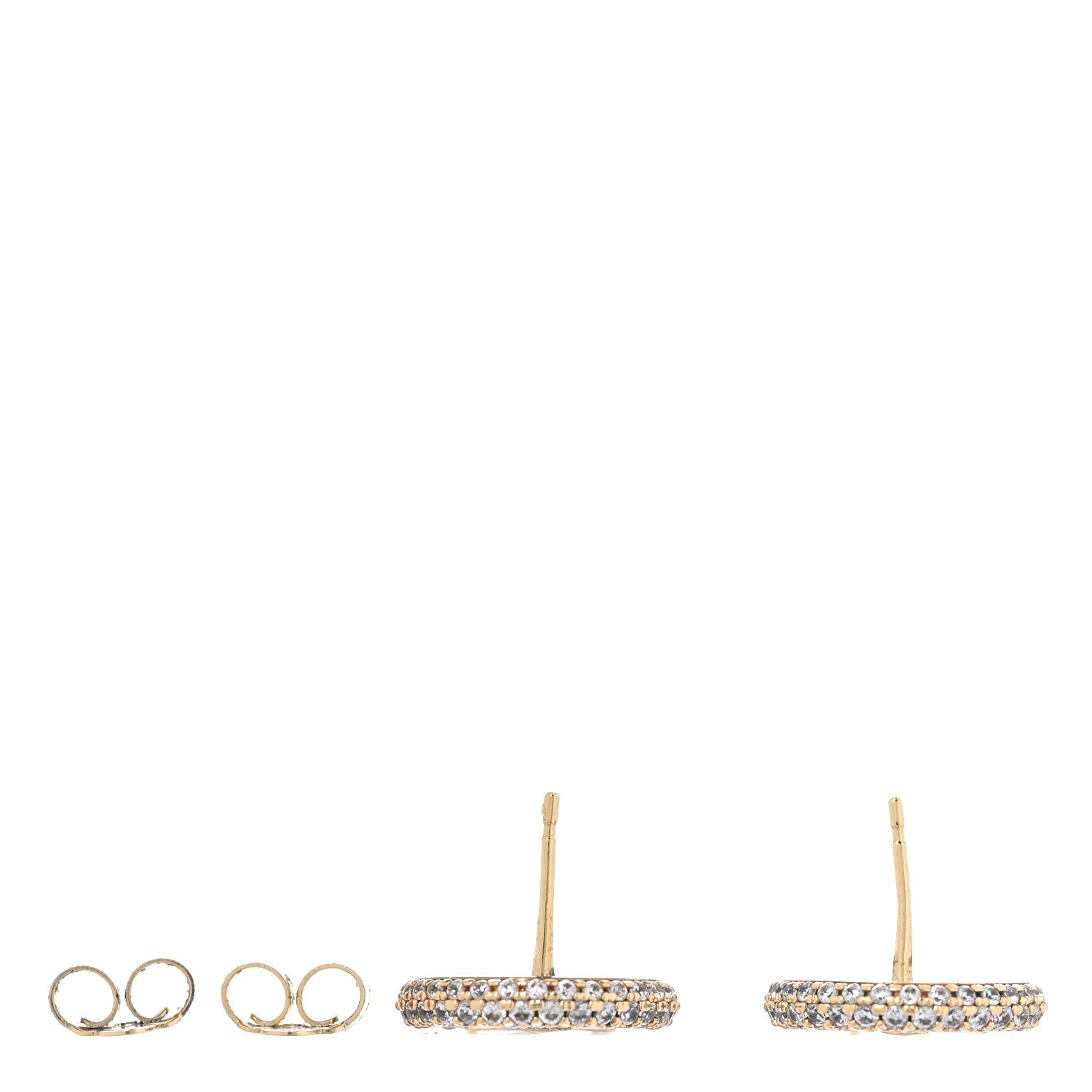 Louis Vuitton Metal Crystal Louise By Night Earrings Gold 3 of 5