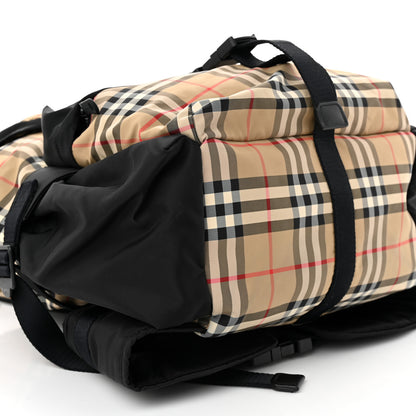 Burberry Nylon Logo Print Wilfin Backpack Archive Beige 8 of 11