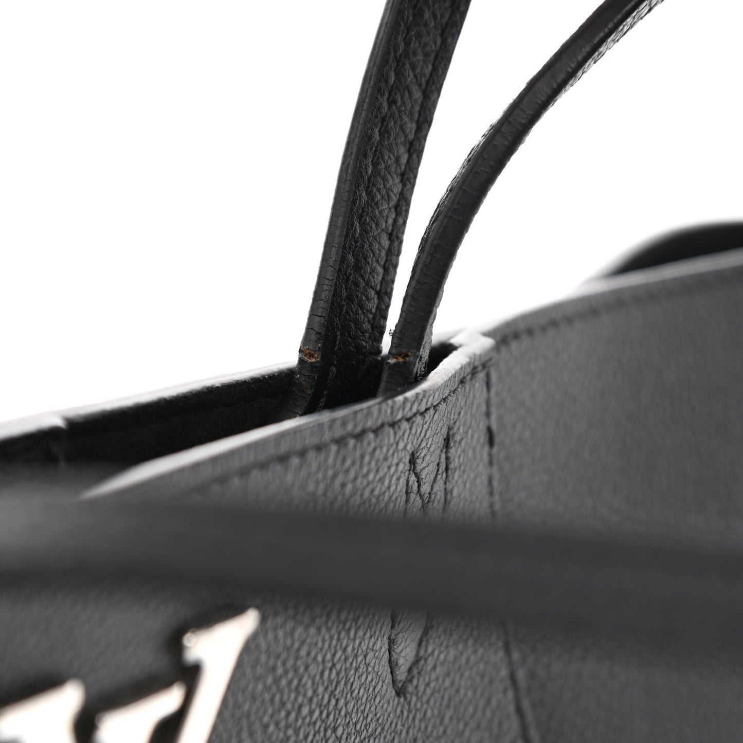 Calfskin Lockme Cabas Black