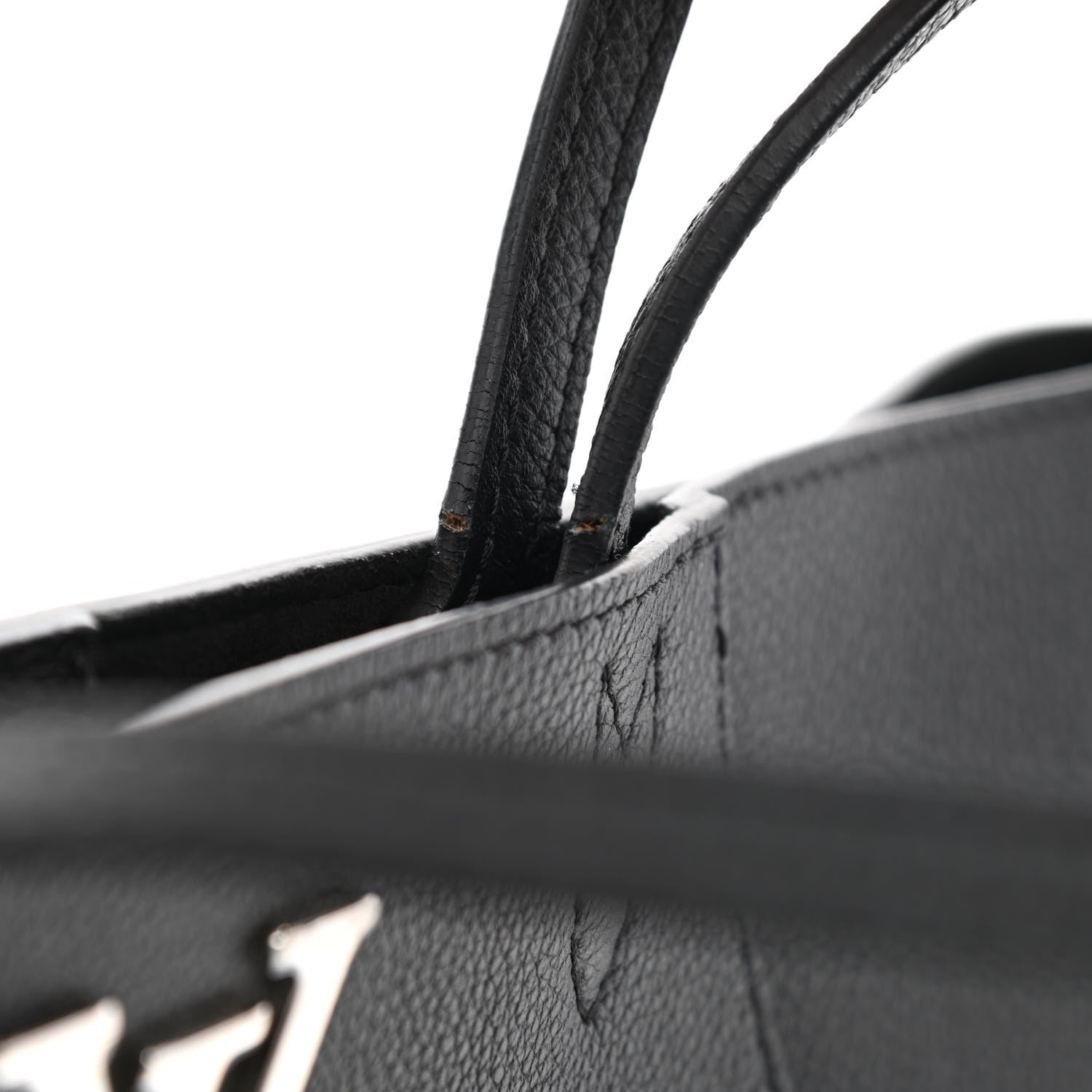 Louis Vuitton Calfskin Lockme Cabas Black 11 of 12