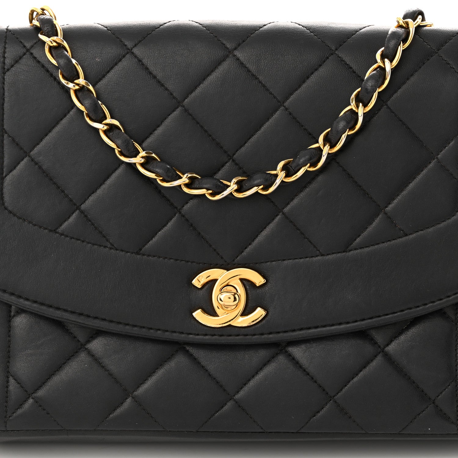 Chanel Lambskin Quilted Medium Single Flap Black 9 of 14