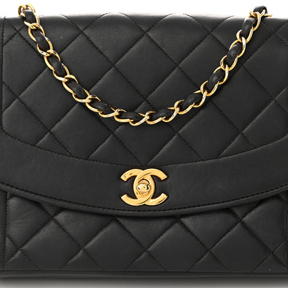 Chanel Lambskin Quilted Medium Single Flap Black 9 of 14