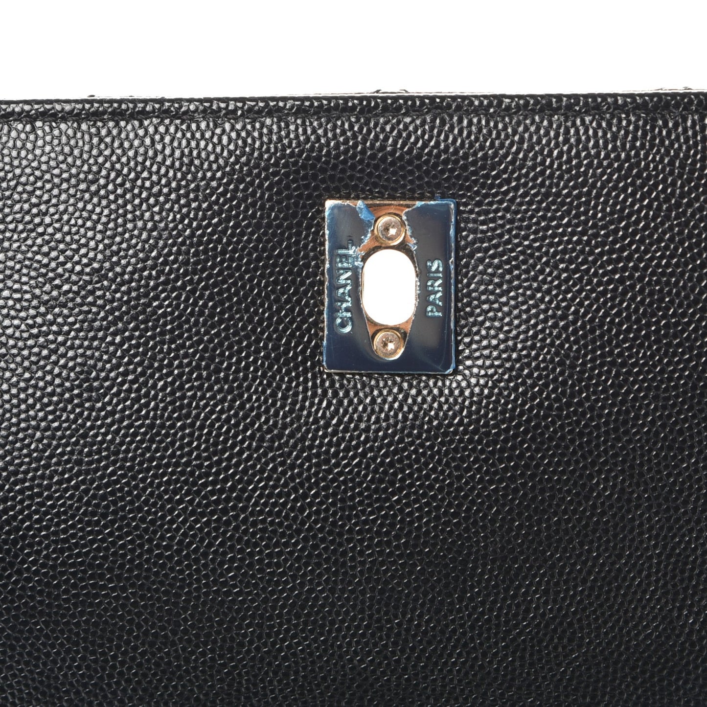 Caviar Quilted Large Business Affinity Flap Black