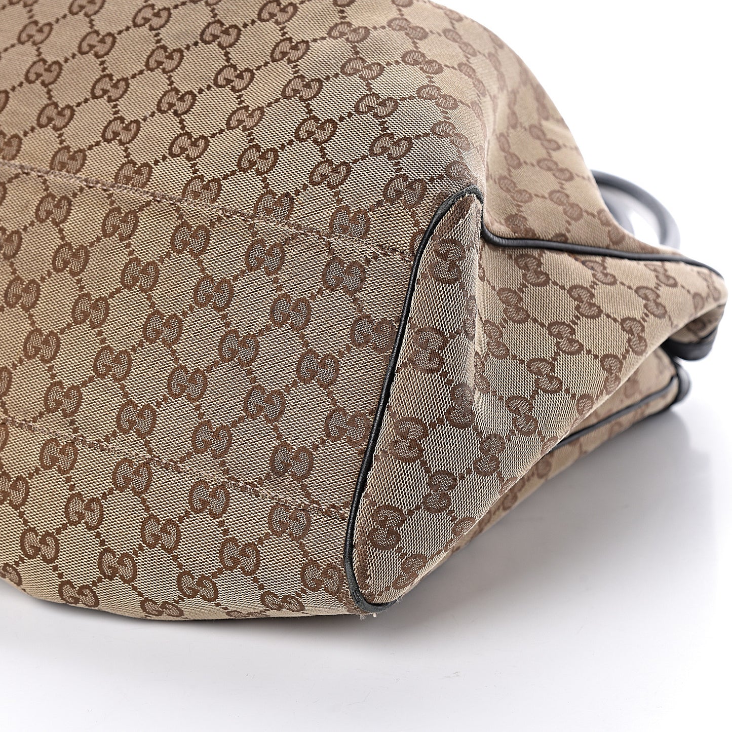 Monogram Large Sukey Tote Beige Ebony Black