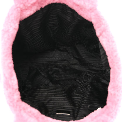 Prada Terry Cloth Tote Bag Petalo Black 5 of 13