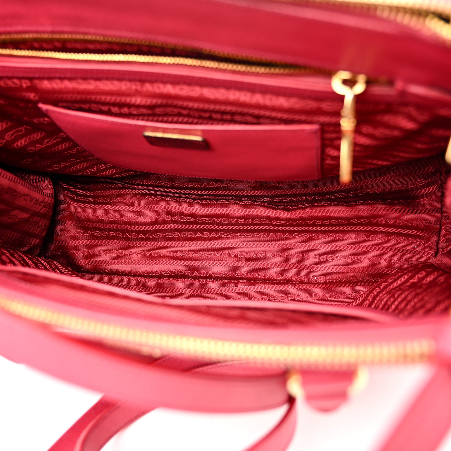 Saffiano Medium Galleria Double Zip Tote Peonia
