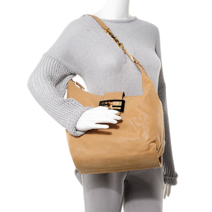 Fendi Vitello Savana Forever Hobo Caramello Tartaruga Natural 2 of 10