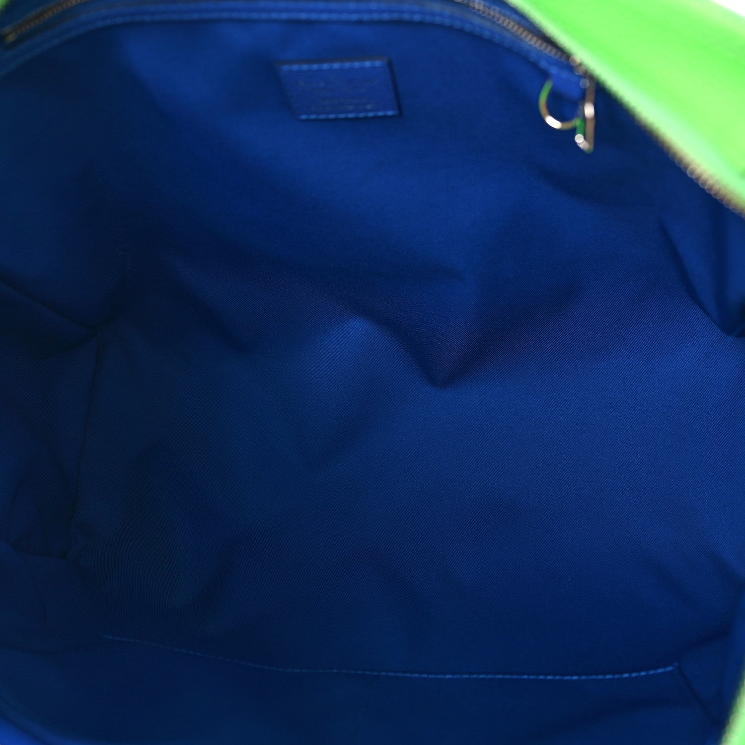 Louis Vuitton Taurillon Illusion Keepall Tote Bleu Vert 5 of 8