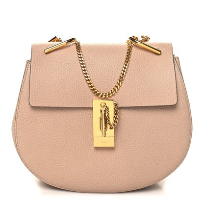 Chloe Grained Lambskin Medium Drew Shoulder Bag Cement Pink 1 of 10