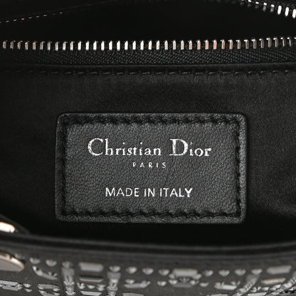 Christian Dior Satin Crystal Cannage Mini Lady Dior Black 6 of 7
