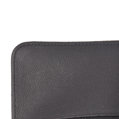 Chanel Caviar Chevron Quilted Medium Double Flap Black 17 of 18