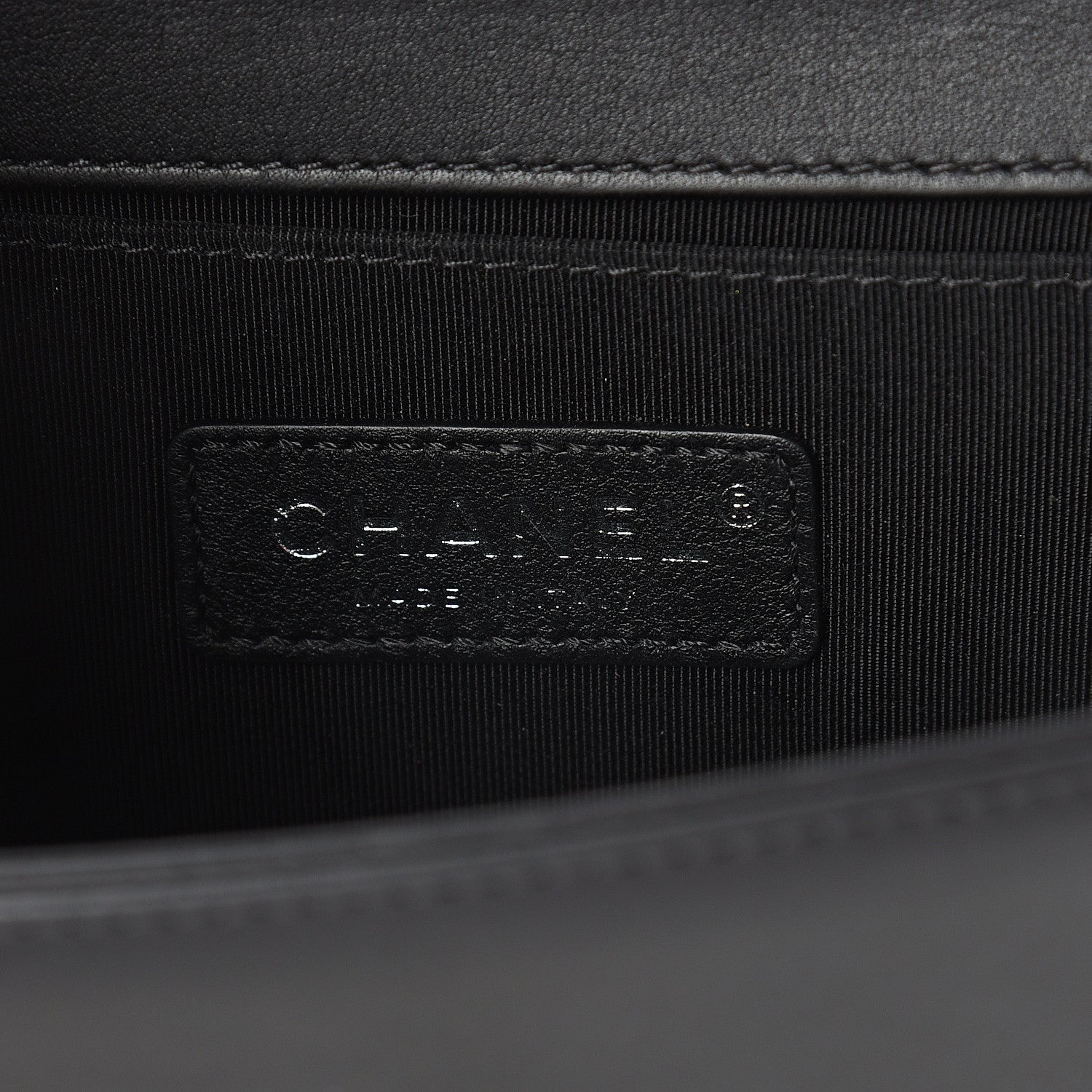 Chanel Calfskin Pearl Tweed Small Boy Flap Black 5 of 8