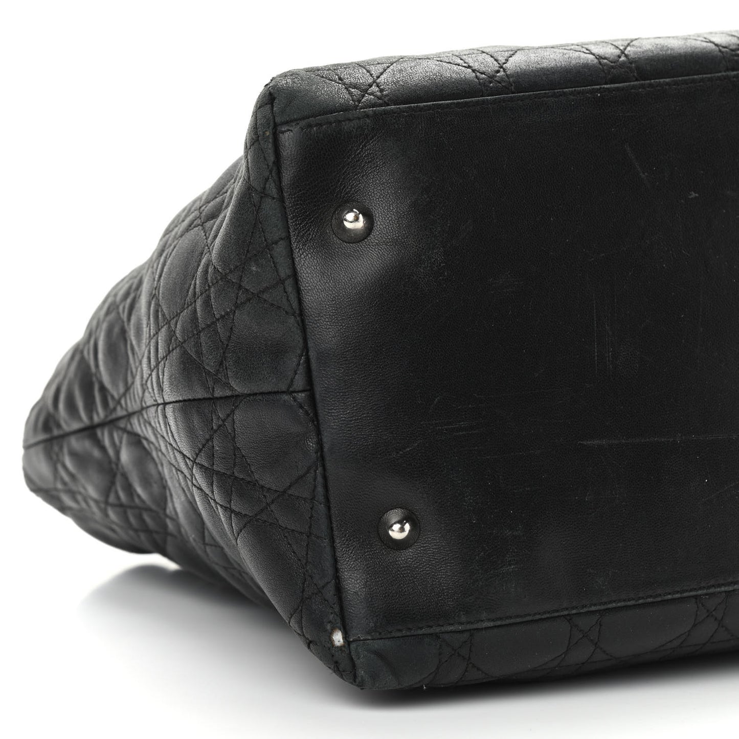 Lambskin Cannage Medium Soft Lady Dior Black