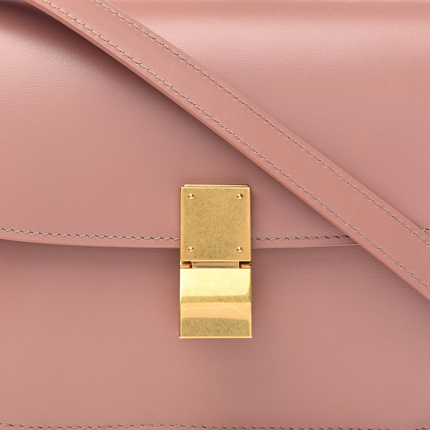 Celine Box Calfskin Teen Classic Box Flap Bag Antique Rose 9 of 9