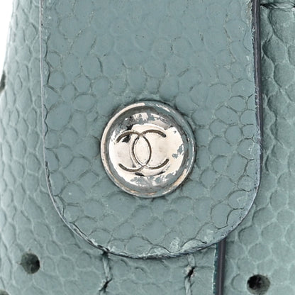 Chanel Perforated Grained Calfskin Small Shopping Tote Green 11 of 11