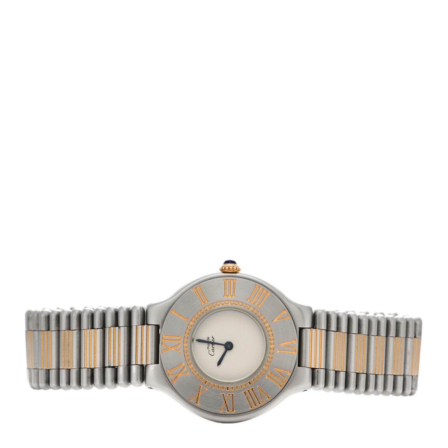 Stainless Steel 18K Yellow Gold 31mm Must De 21 Quartz Watch