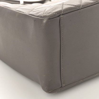 Chanel Caviar Quilted Grand Shopping Tote GST Light Grey 8 of 16