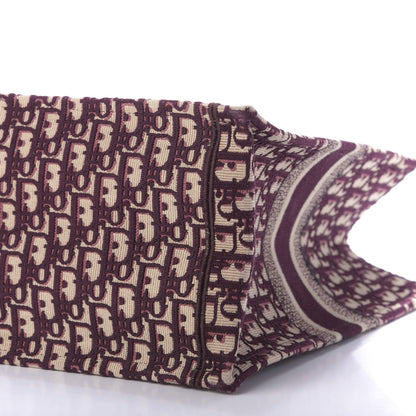 Christian Dior Oblique Large Book Tote Burgundy Multicolor 6 of 9