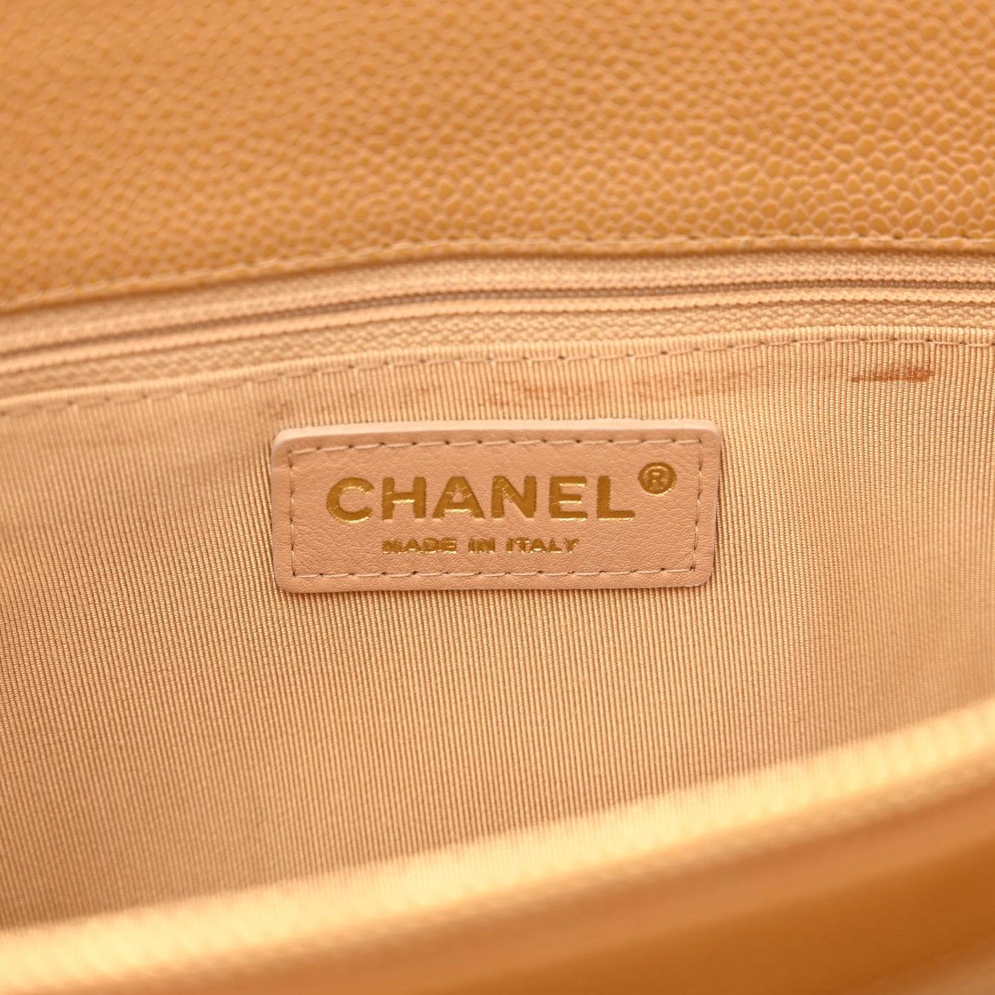 Caviar Quilted Grand Shopping Tote GST Beige