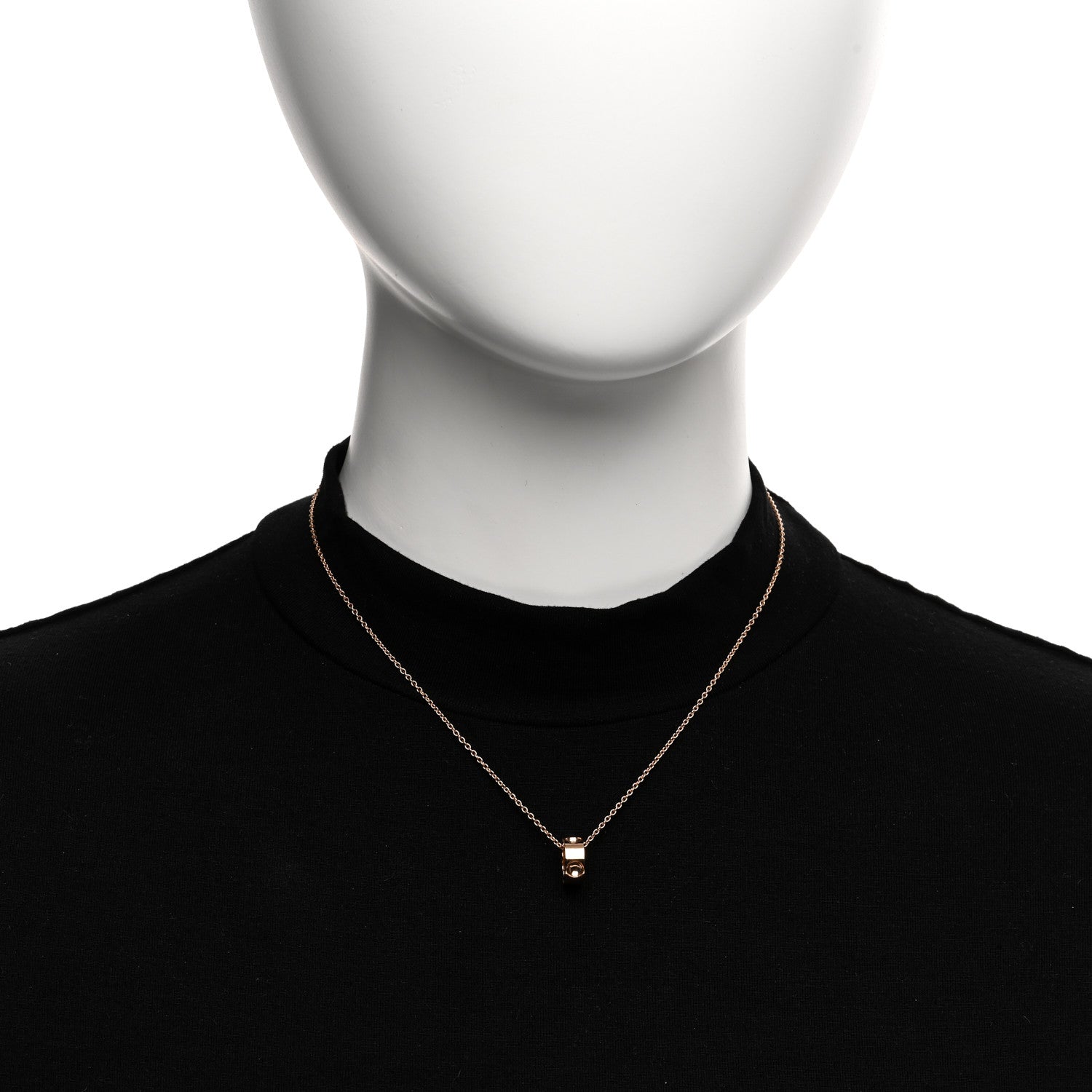 Louis Vuitton 18K Pink Gold Empreinte Pendant Necklace 2 of 5