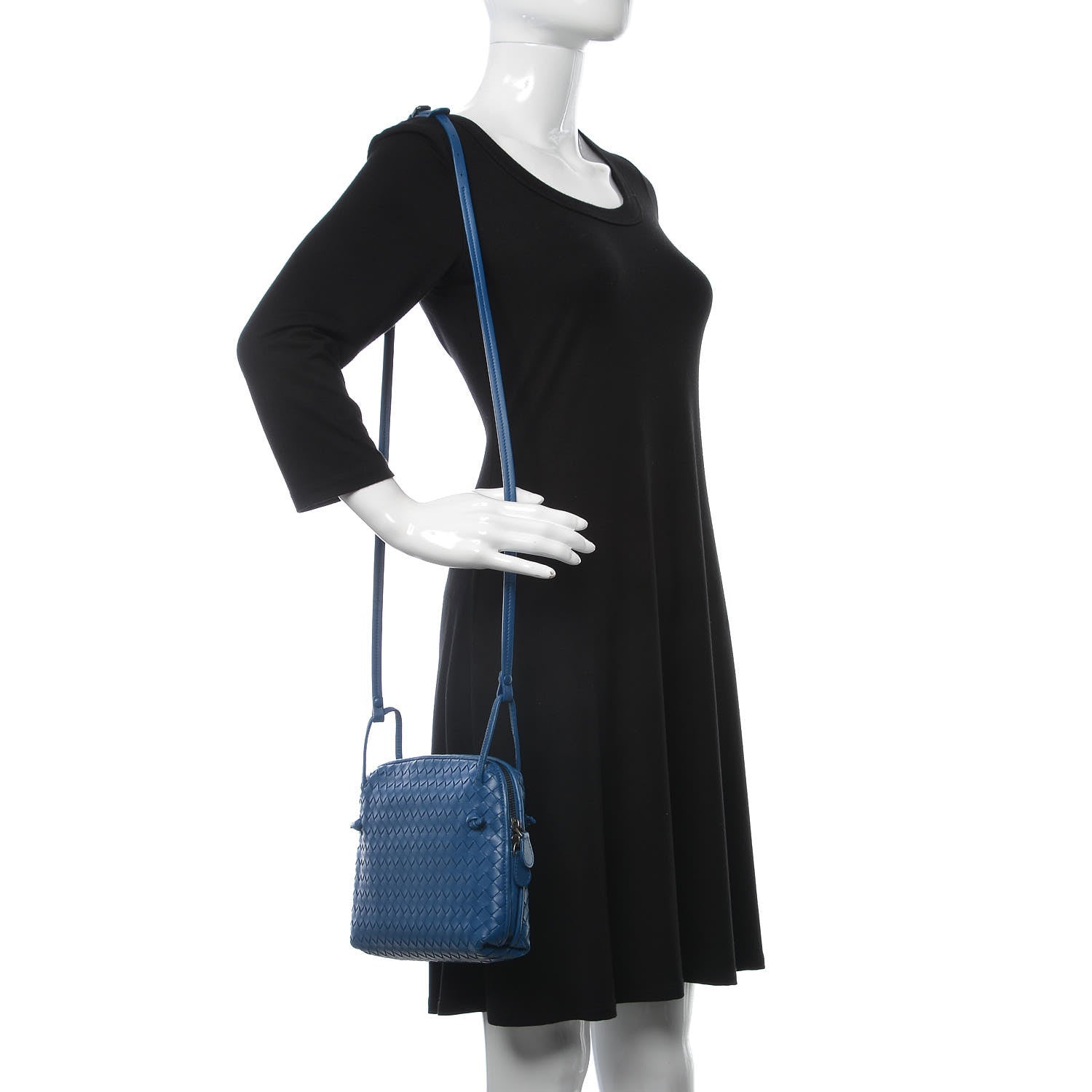 Bottega Veneta Nappa Intrecciato Pillow Crossbody Messenger Bleuette 2 of 13