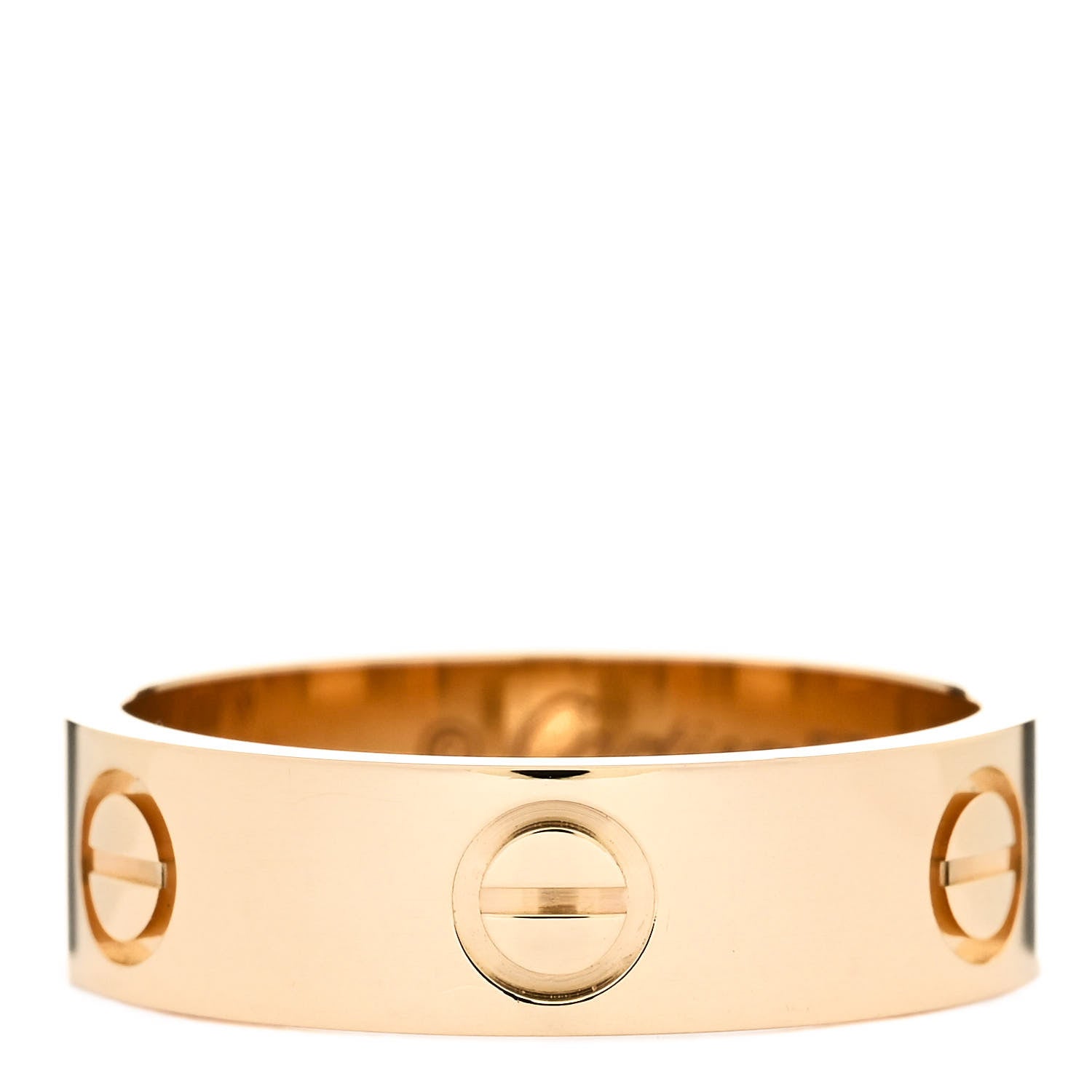 Cartier 18K Yellow Gold 5.5mm LOVE Ring 55 7.25 1 of 5
