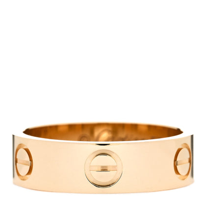 Cartier 18K Yellow Gold 5.5mm LOVE Ring 55 7.25 1 of 5