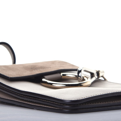 Chloe Suede Calfskin Mini Faye Bracelet Bag Motty Grey 7 of 8
