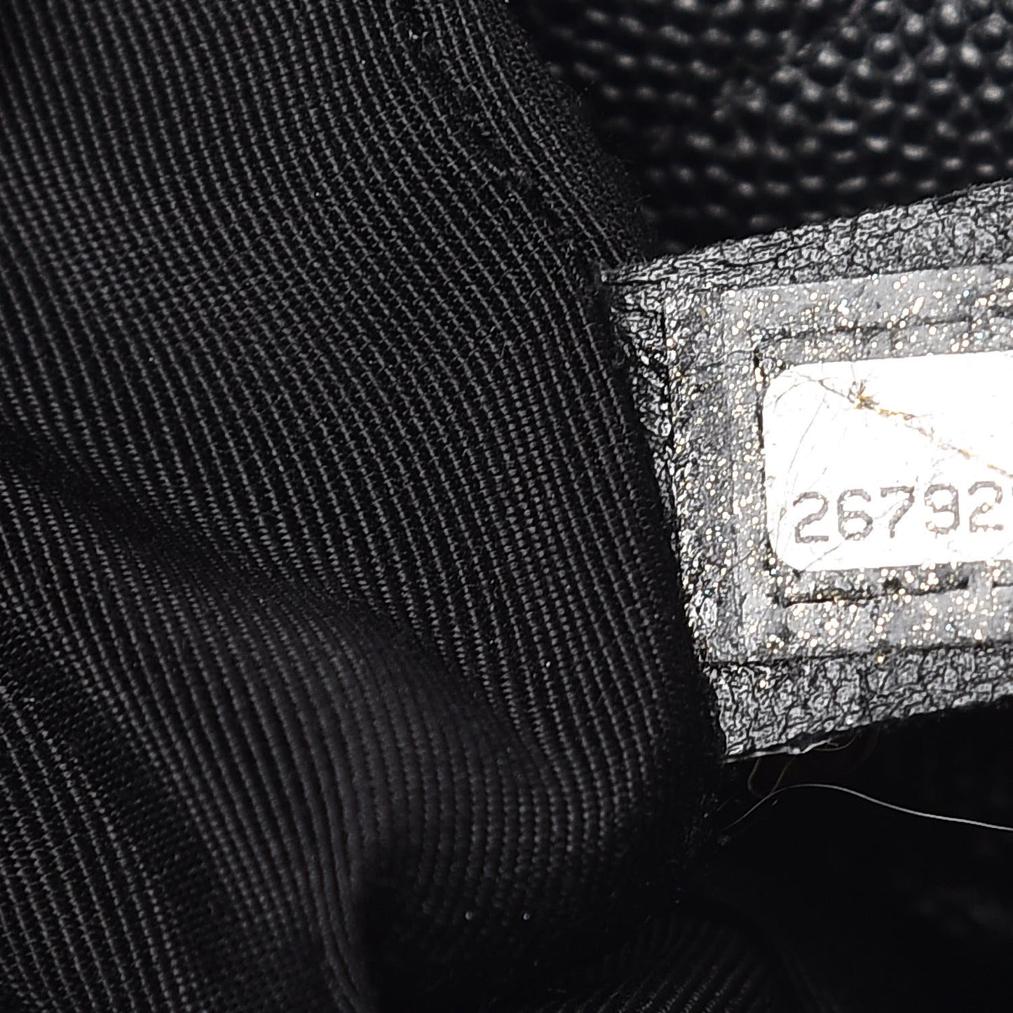 Caviar Quilted Large Classic Shopping Tote Black