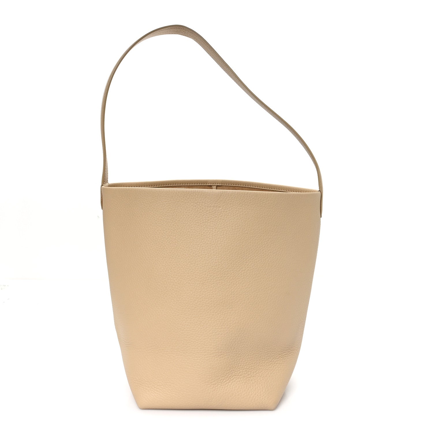 The Row Grained Calfskin Medium N/S Park Tote Boulder 1 of 9