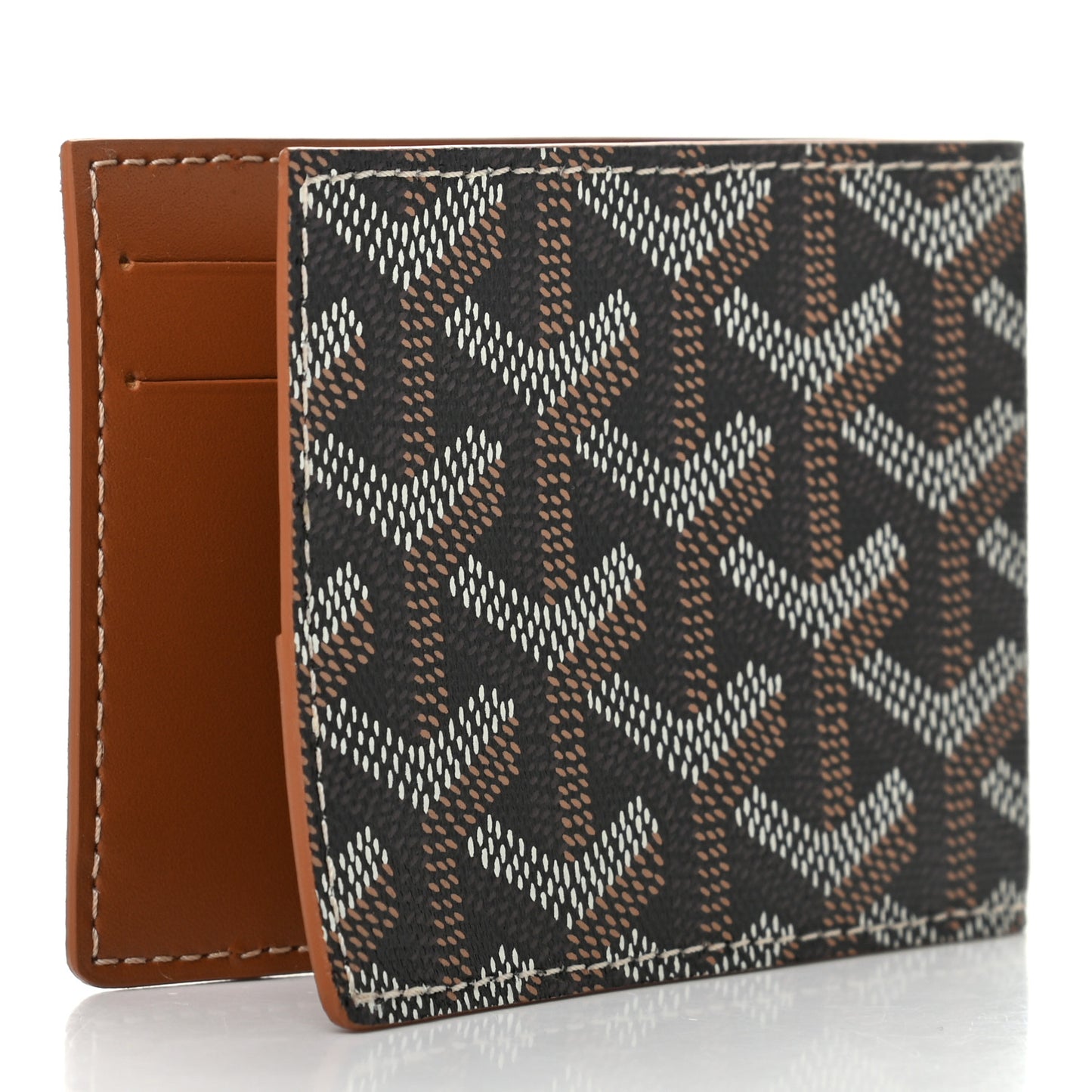Goyardine Victoire Card Holder Insert Black Gold