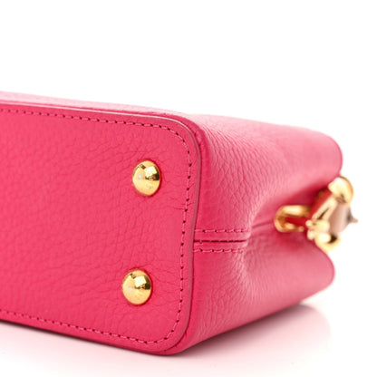 Louis Vuitton Taurillon Flower Chain Capucines Mini Rose Pondicherry 9 of 12