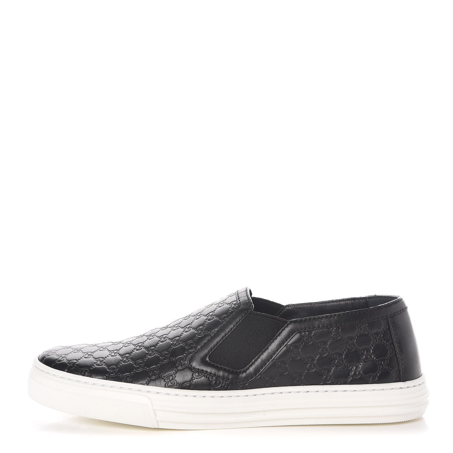 Gucci Microguccissima Womens Slip On Sneakers 35 Black 1 of 9