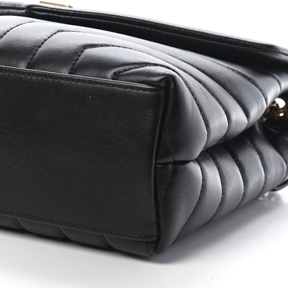 Saint Laurent Calfskin Y Quilted Monogram Small Loulou Chain Satchel Black 7 of 7