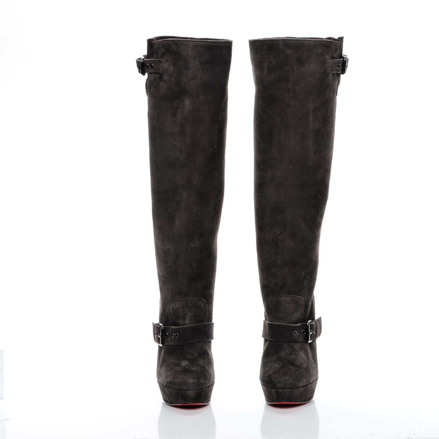 Christian Louboutin Suede Royal Harletty 140 Boots 41 Africa 2 of 9
