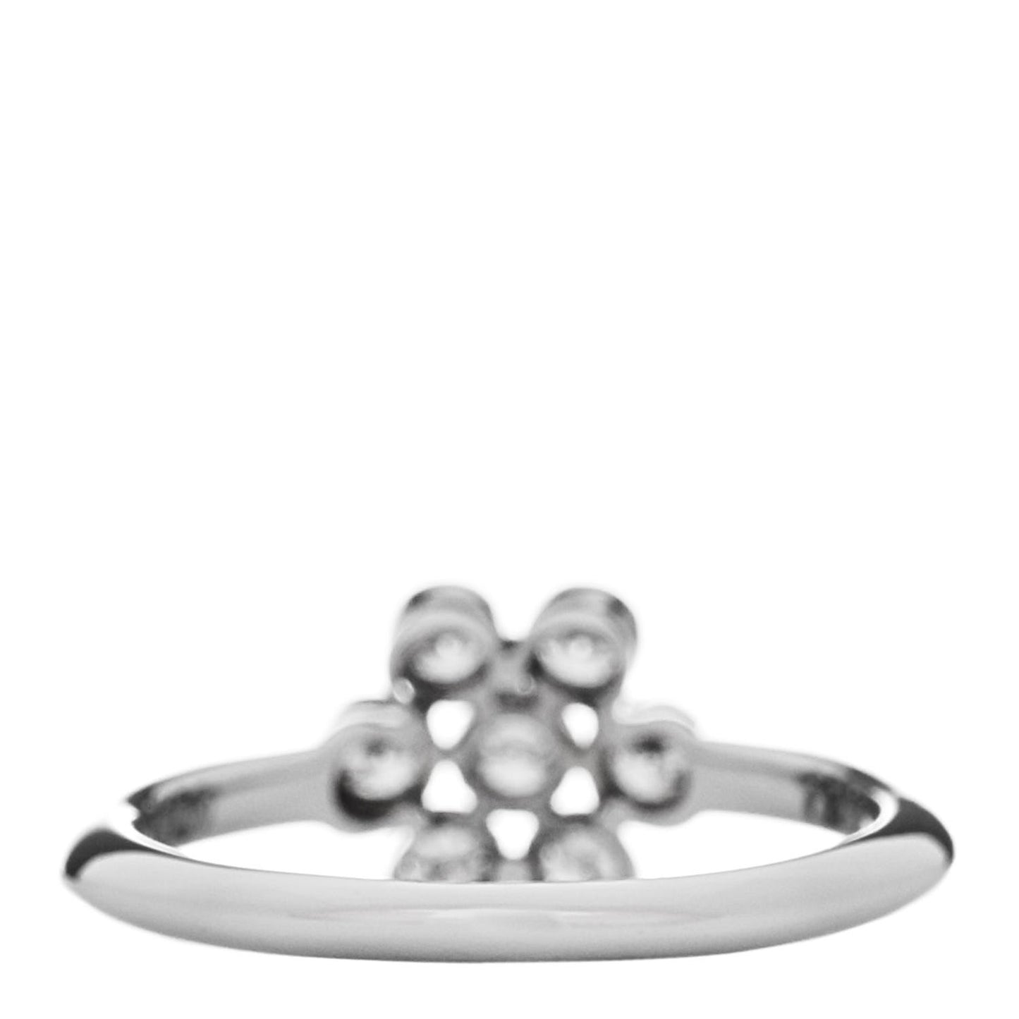 Platinum Diamond Enchant Flower Ring 48 4.5