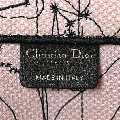 Christian Dior Canvas Embroidered Medium Zodiac Book Tote Latte Multicolor 6 of 10