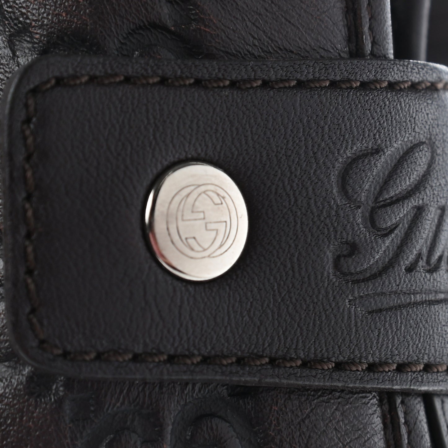 Guccissima Calfskin Miro Soft Knee High Riding Boots 39 Chocolate