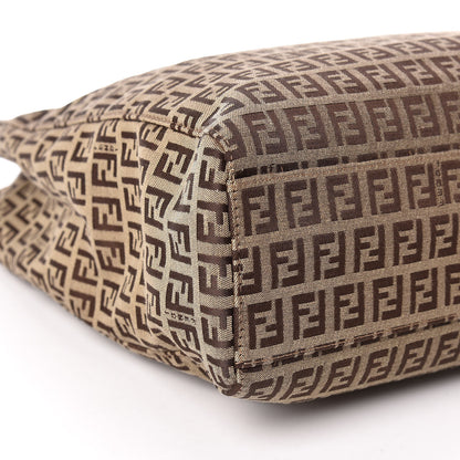 Fendi Zucchino Vitello Tote Mogano Panna Bruciato 9 of 14