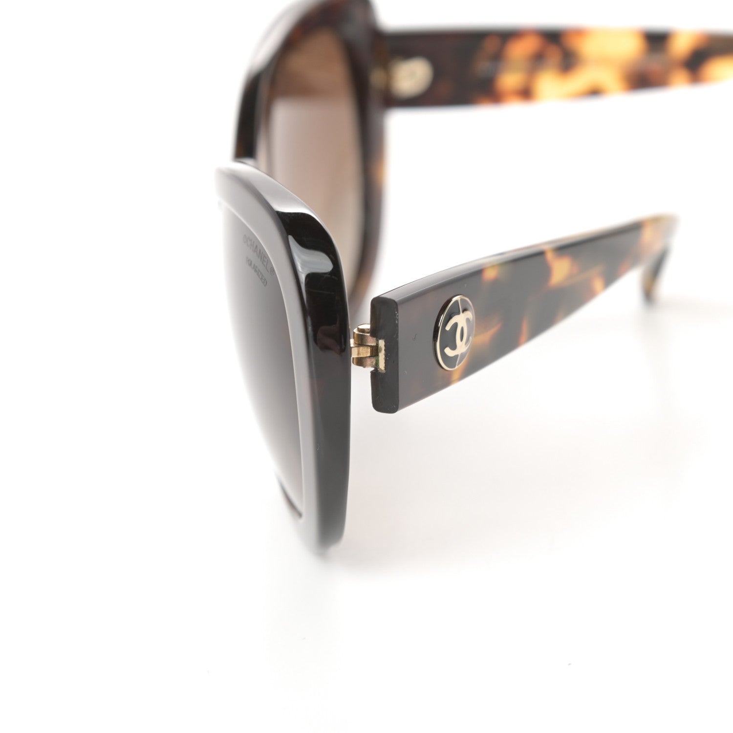 Chanel Acetate Polarized Cat Eye Sunglasses 5321 Tortoise 8 of 9